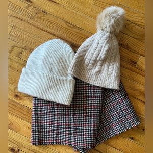 Women beanies scarf set Zara Club Monaco H&M